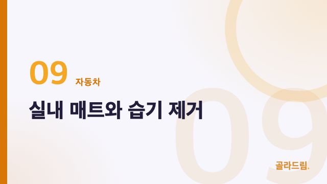 실내 매트와 습기 제거