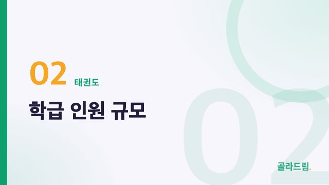 학급 인원 규모