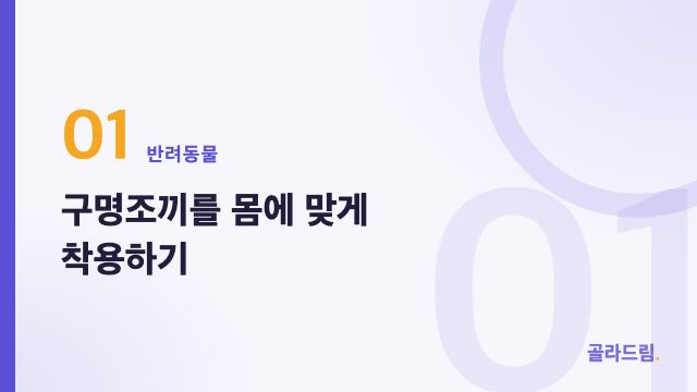 구명조끼를 몸에 맞게 착용하기