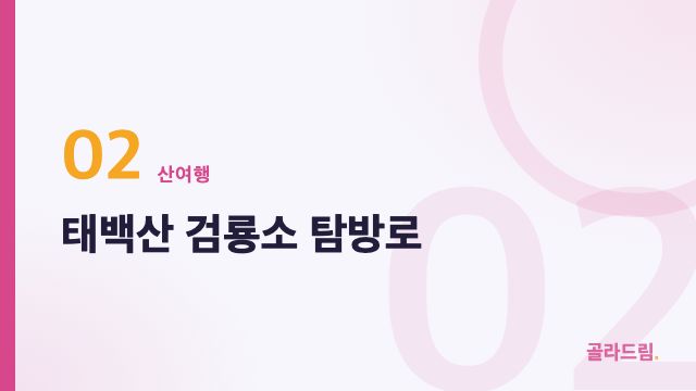 태백산 검룡소 탐방로