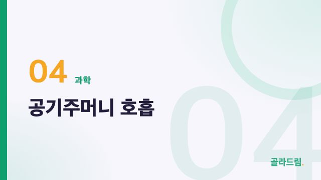 공기주머니 호흡
