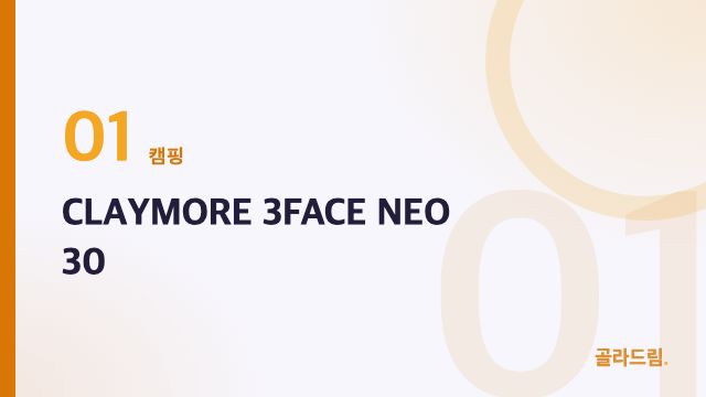 CLAYMORE 3FACE NEO 30