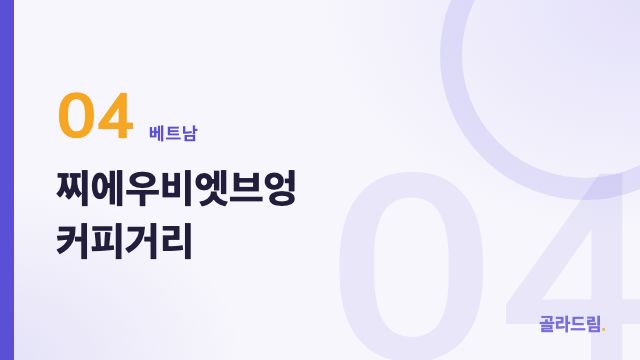 찌에우비엣브엉 커피거리