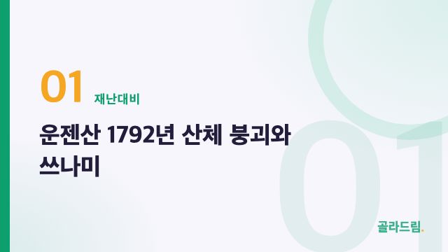 운젠산 1792년 산체 붕괴와 쓰나미