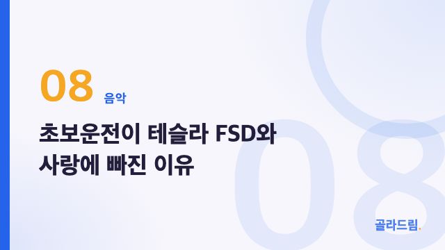 초보운전이 테슬라 FSD와 사랑에 빠진 이유